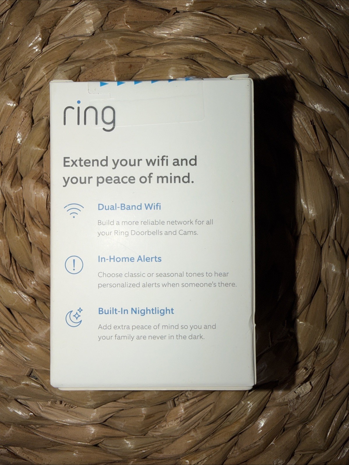 Ring Chime Pro Wi-Fi Extender for Smart Doorbell - White Unopened Box