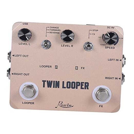 Rowin Twin Looper Station Electric Guitar Effect Pedal Loop Station TWIN LOOPER