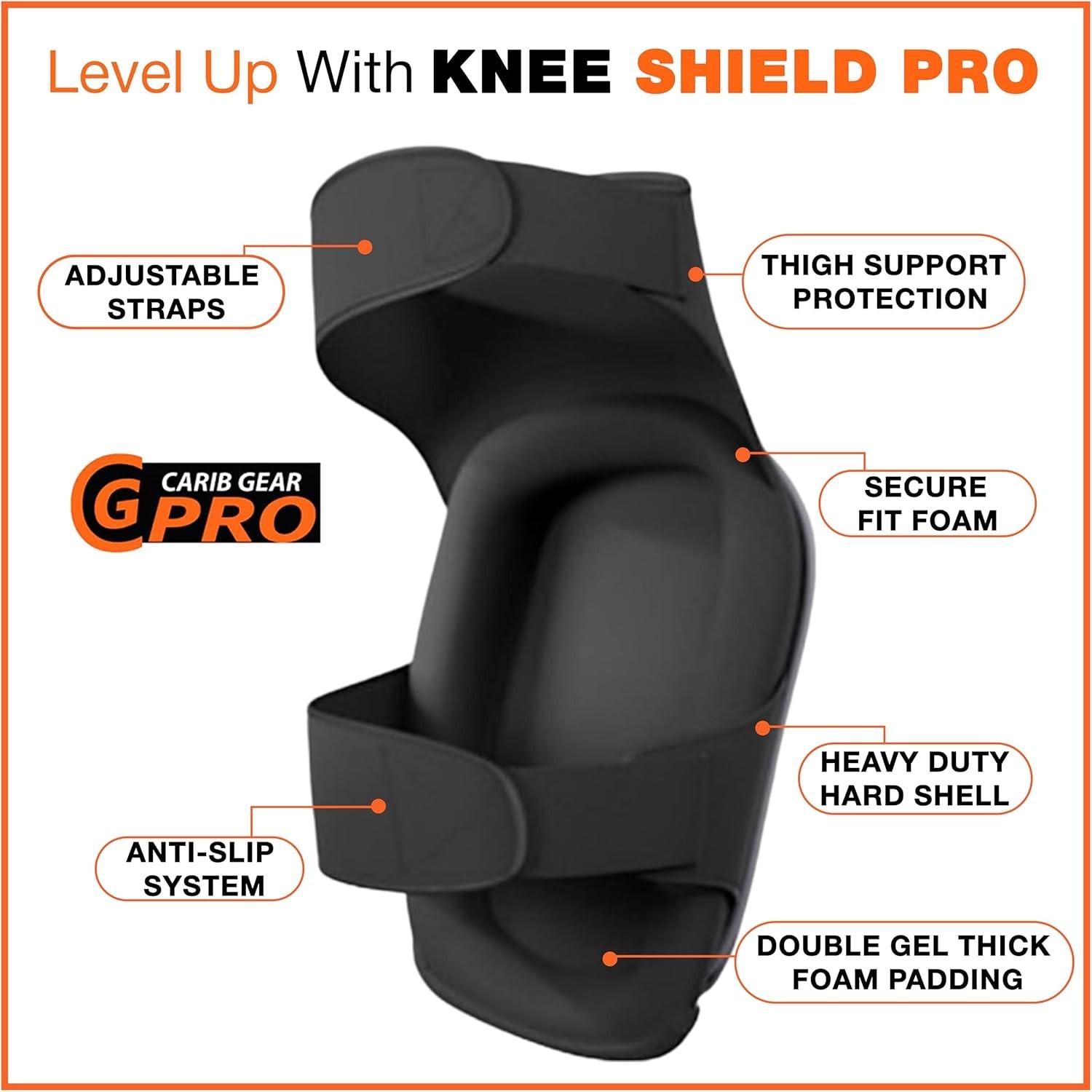 Men's Professional Construction Knee Pad for Work - Heavy Duty Pad, Extra Thi...