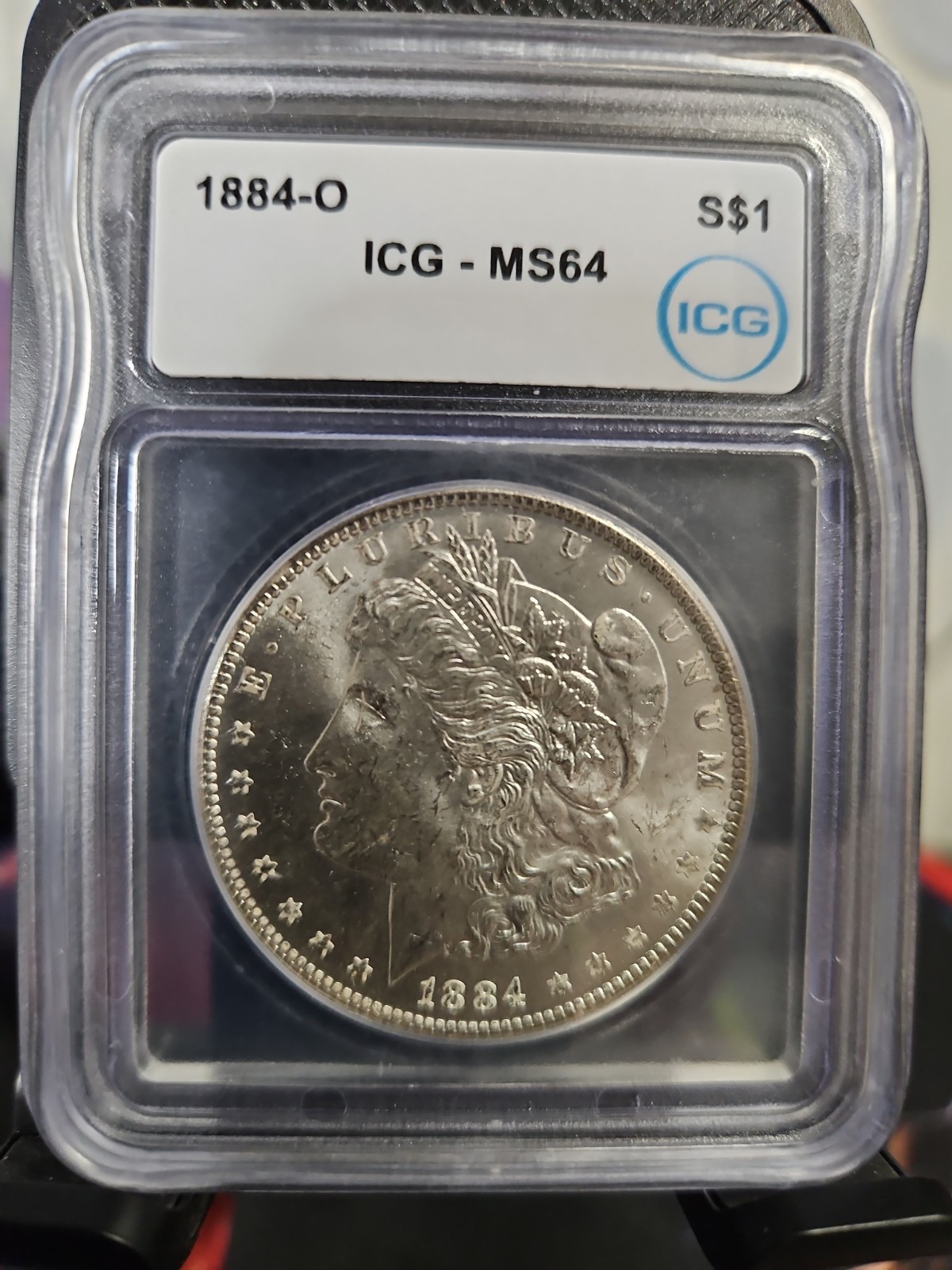1884-O New Orleans Morgan Silver ICG Graded MS64