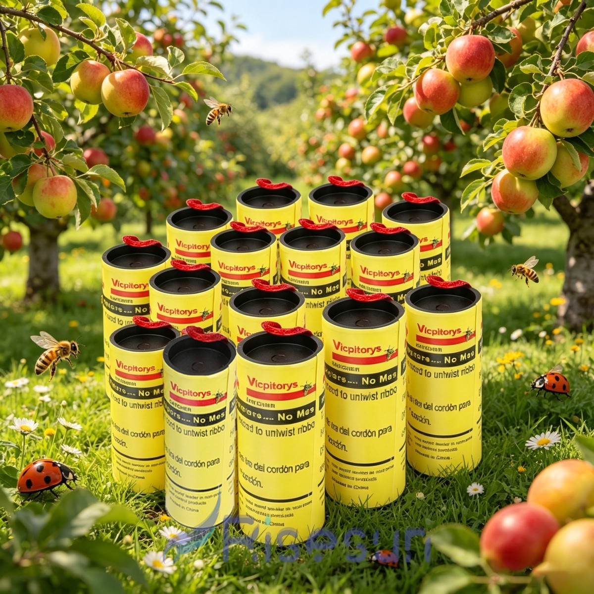 16 Rolls Sticky Fly Trap Strips Paper Insect Bug Fruit Gnat Catcher Killer Tape