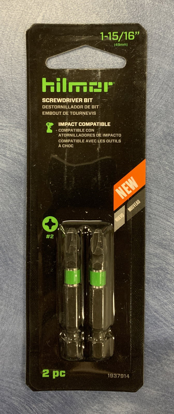 HILMOR 2/PK (#2 X 2") PHILLIPS IMPACT BIT 1937914