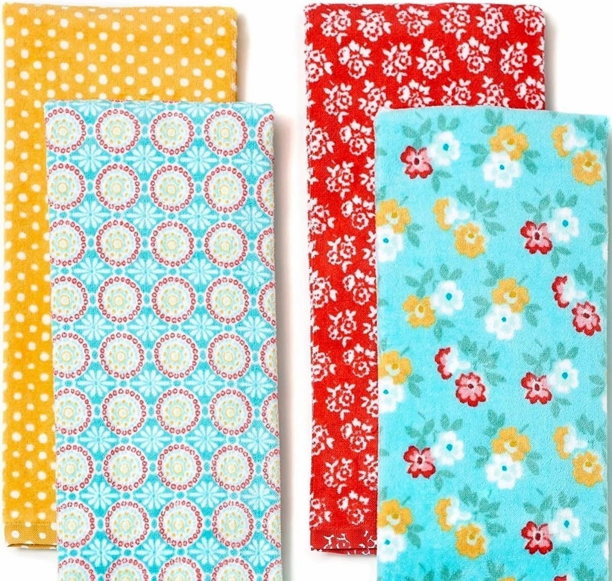 Set of 4 Kitchen Towels The Pioneer Woman "Spring Floral” 16" x 28" NEW