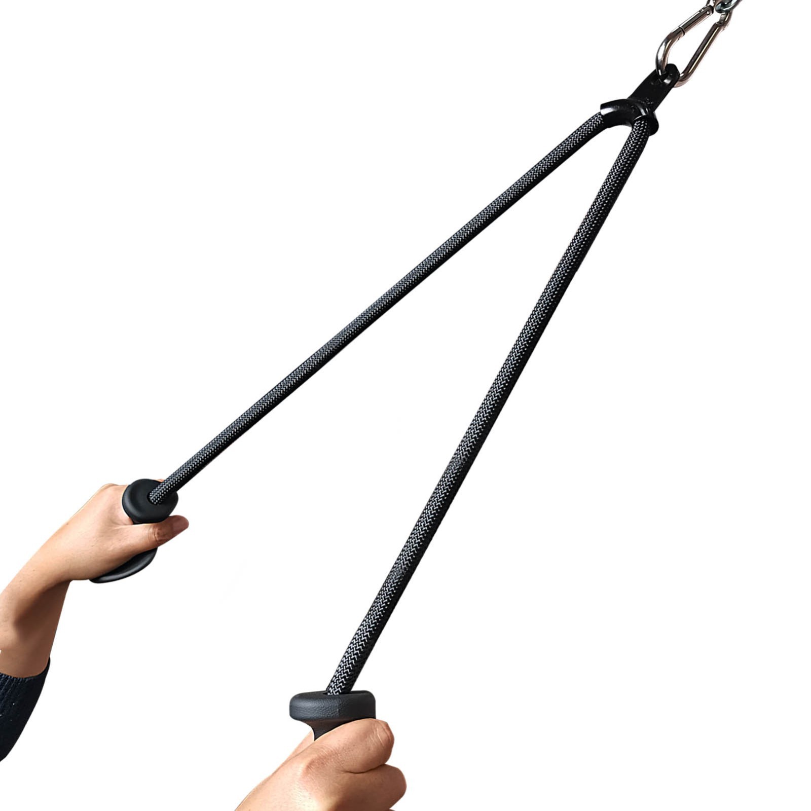 Upgraded Extra Long Triceps Rope Pulldown Cable Attachments Gym Home Bar Handle