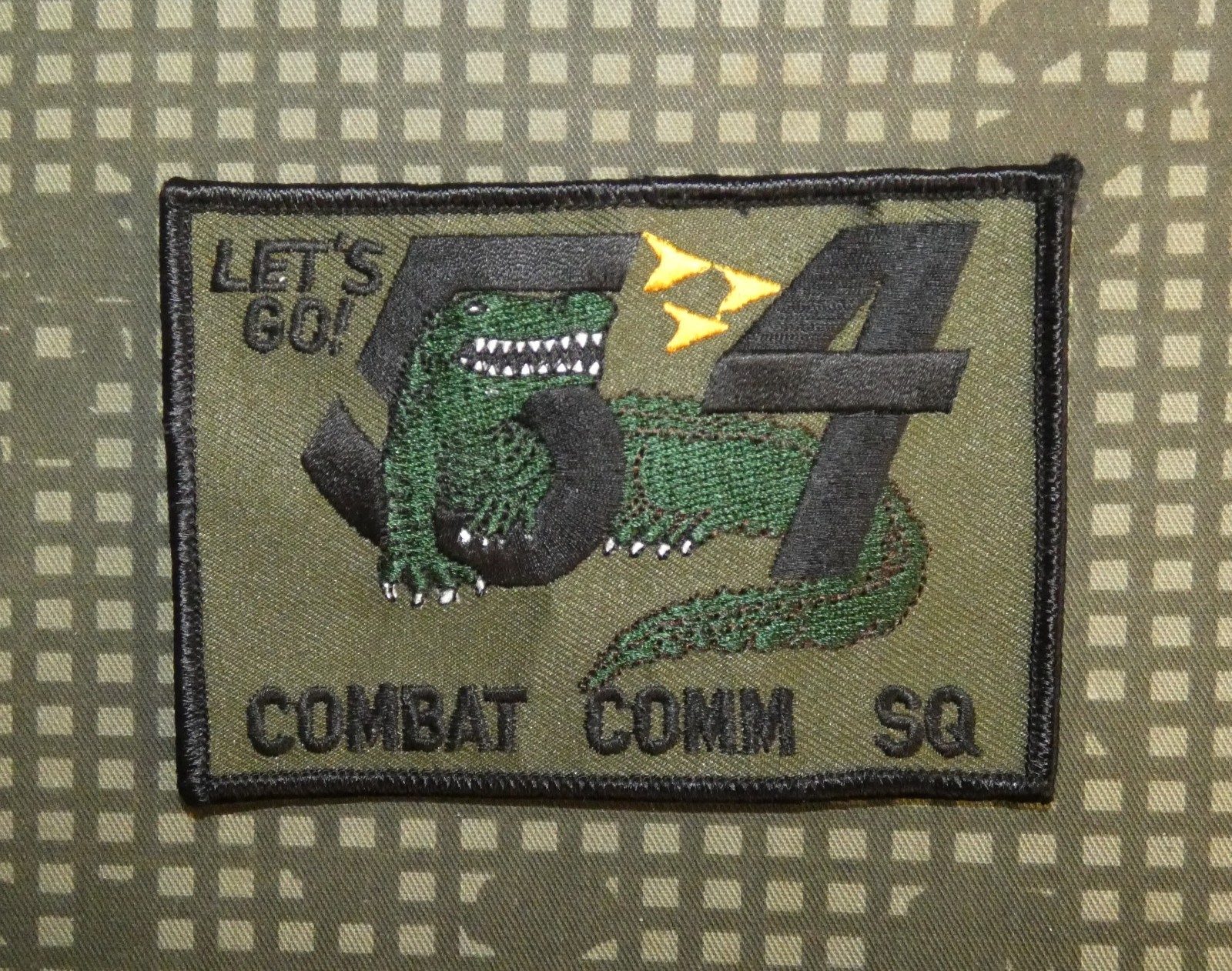 US Air Force 54th Combat Communications Squadron Subdued Patch USAF