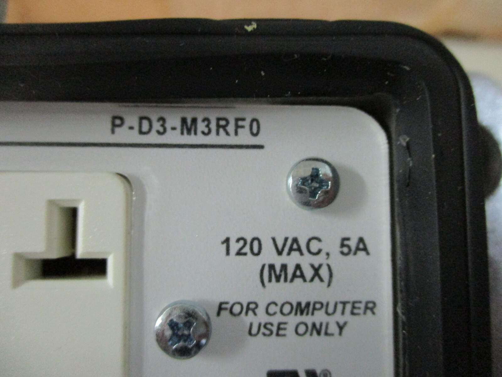 GracePort Interface P-D3-M3RF0 Panel Interface Receptacle 120VAC FREE SHIPPING