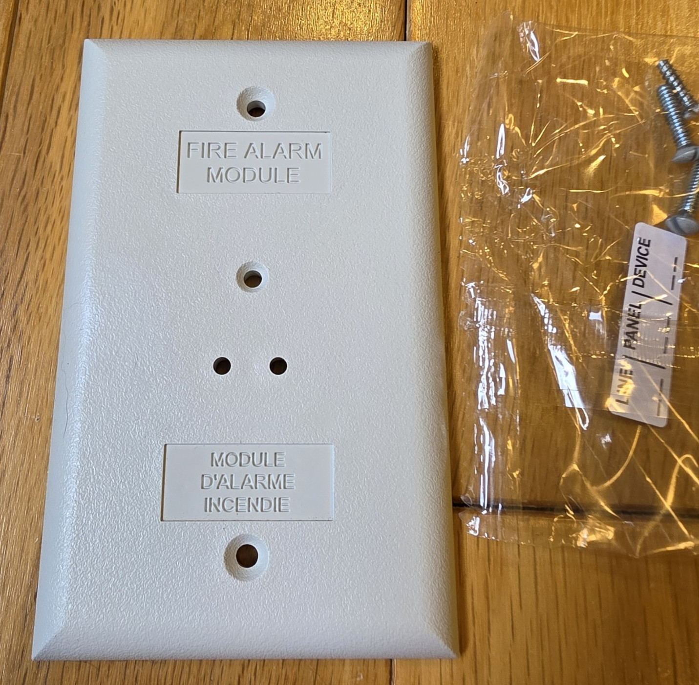 New EDWARDS FIRE ALARM EST Single 1-Gang Module Cover OEM