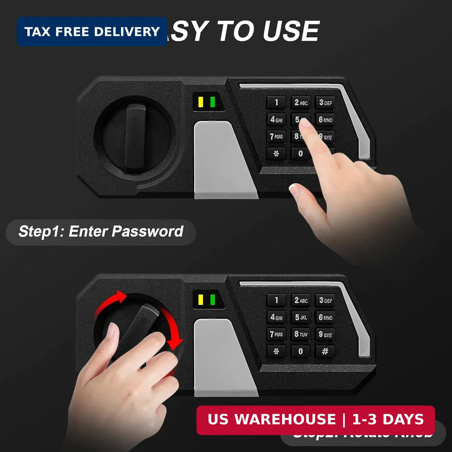Fireproof Safe Box 0.8 Cuft Electronic Digital Security Box, Keypad Smal