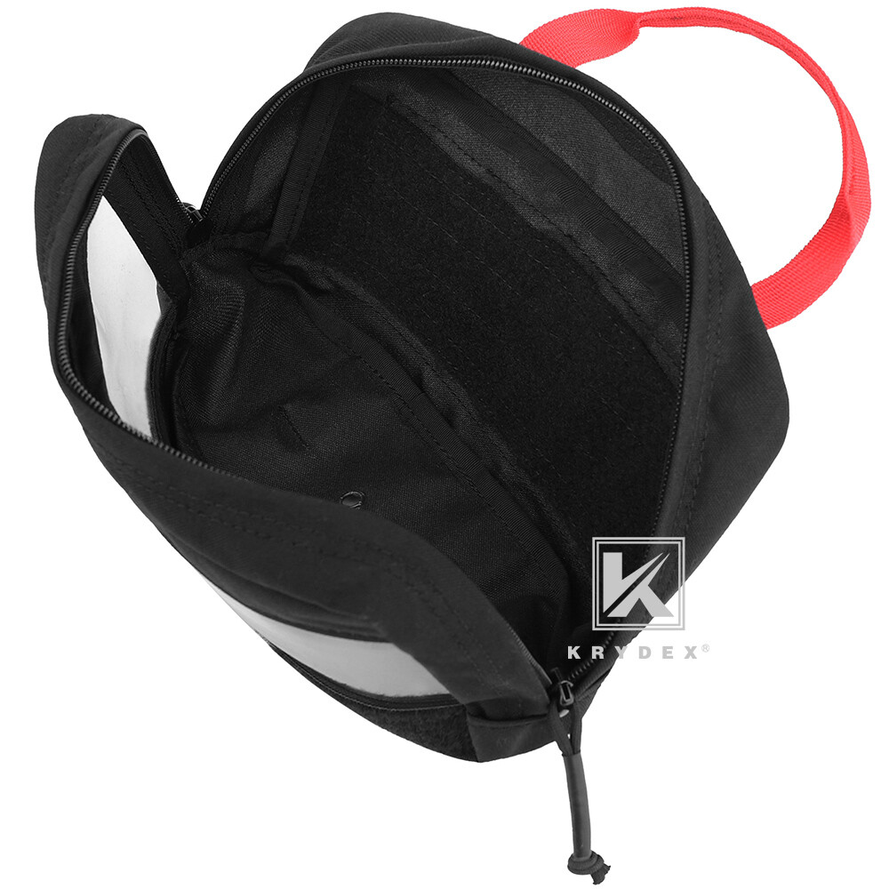 KRYDEX Clear Top Insert Pouch Organizer Hook Back Packing Cube for D3 Backpack