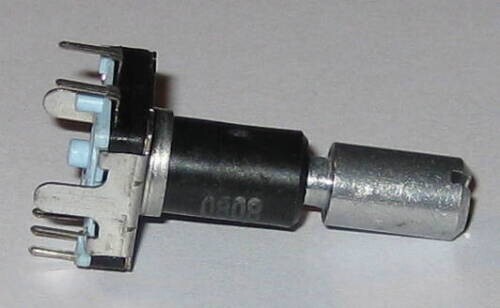 Rotary Encoder w/ Momentary ON Switch - Low Profile PCB Mount - 30 Detents