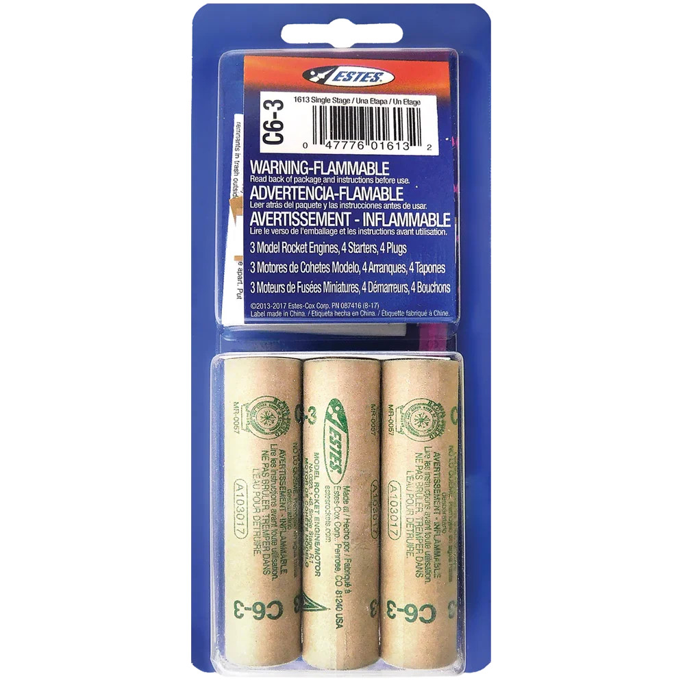 Estes 1613 - C6-3 Engines (3 Pack)