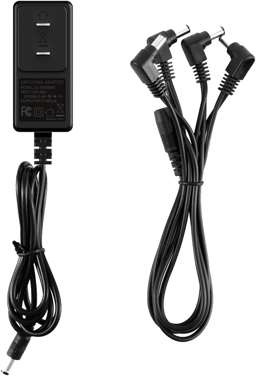Effortless Power for Effect Pedals: 9V AC Adapter with Daisy Chain System