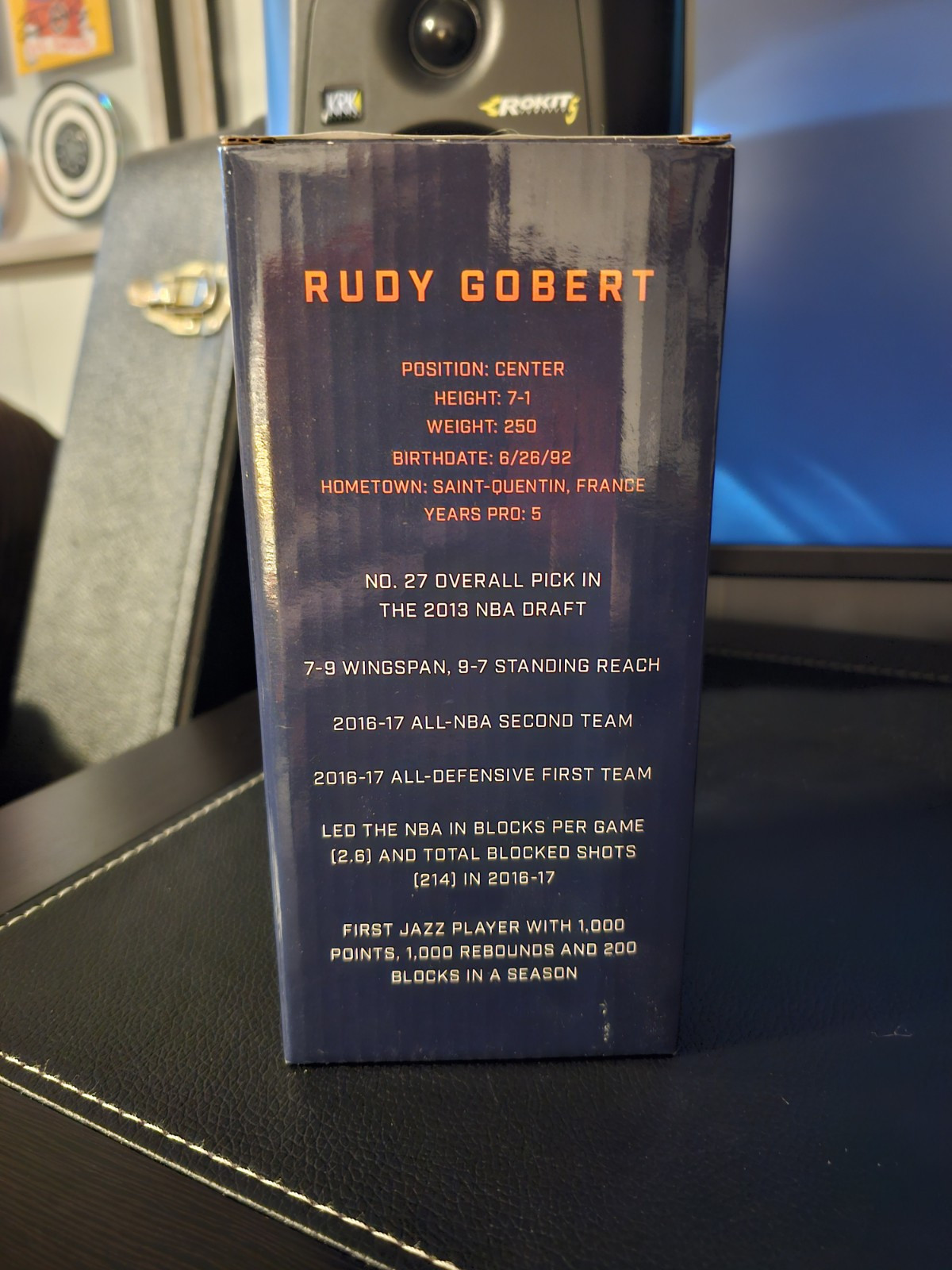 Rudy Gobert Blocking Bobblehead Bobble Arm
