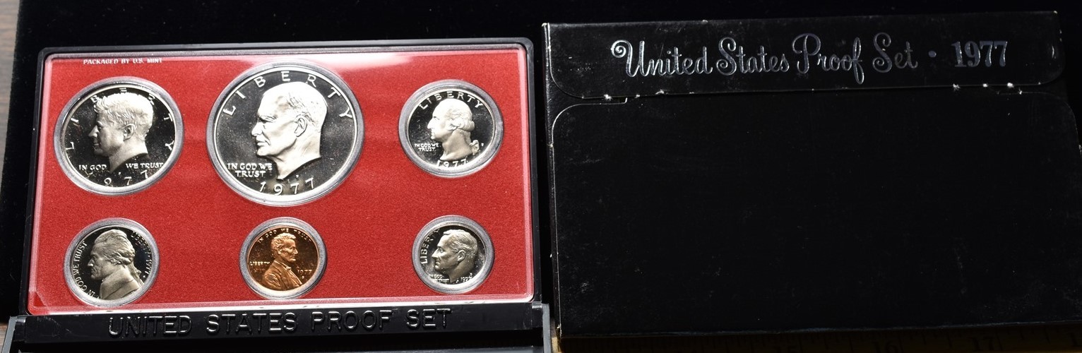 1977-S U.S. Mint Proof Set 5 Coins - Pristine Hand Picked Set
