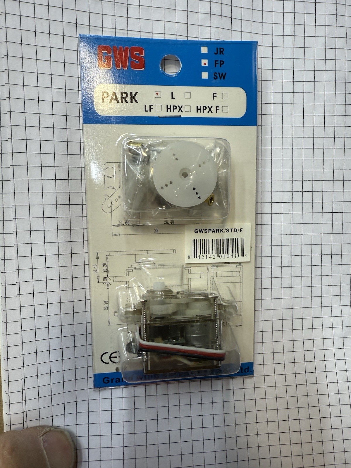 GWS Park L Servo Nib 2 pack