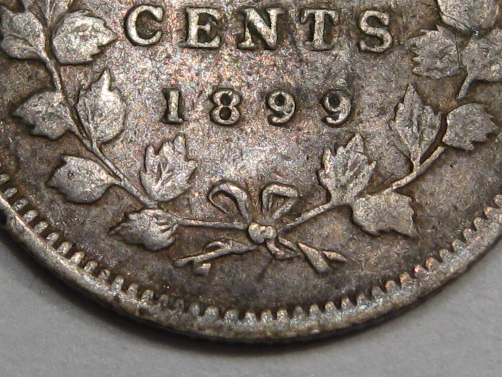 F/VF 1899 Five Cent 5¢ CANADA. #36