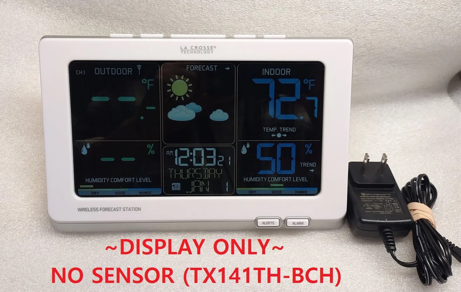 La Crosse  Color Weather Station C87030 DISPLAY ONLY ~ NO SENSOR ( TX141TH-BCH )