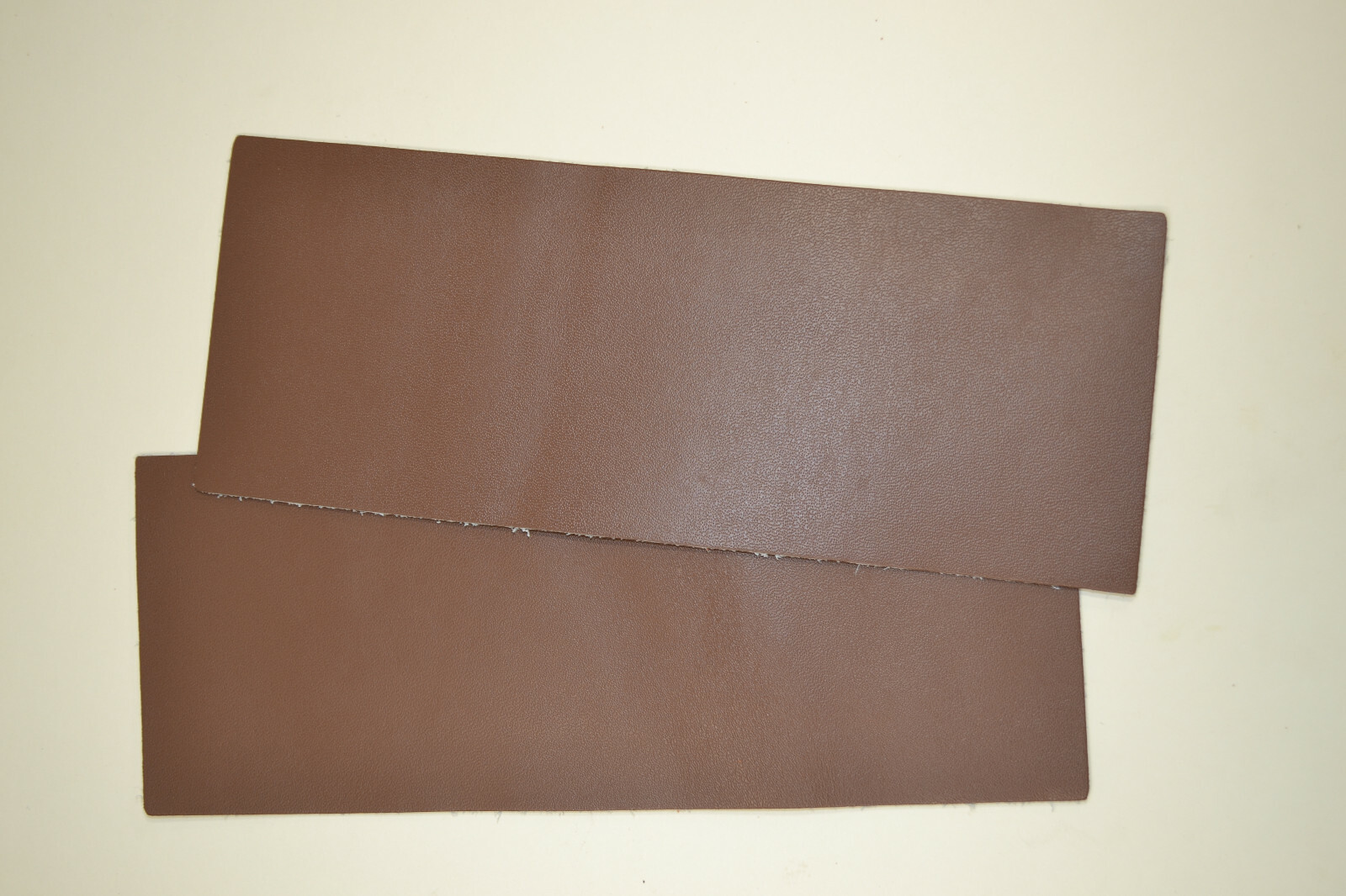 Leather Pieces - Brown Bonded Cowhide - 4 x 10 - 10 Pieces #2 Grade(E490)