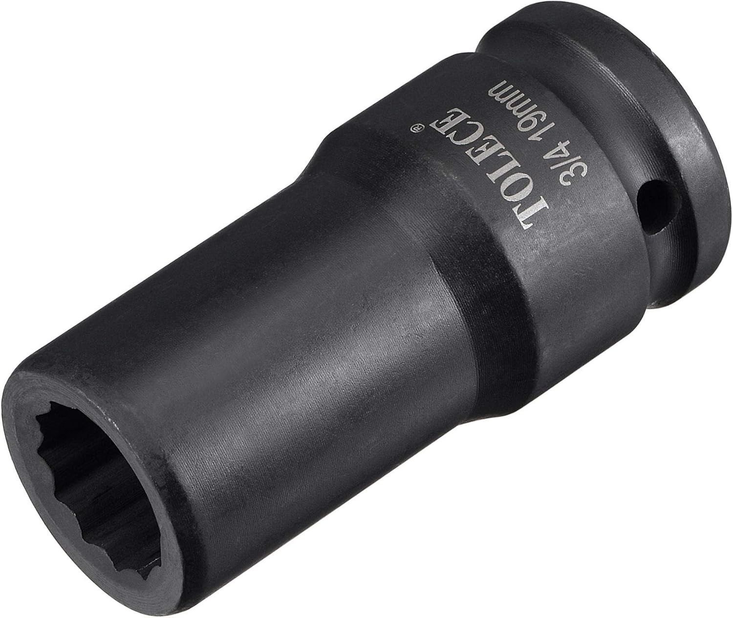 3/4-Inch Drive 19mm 12-Point Deep Impact Socket, CR-MO Steel 78mm Length, Metric