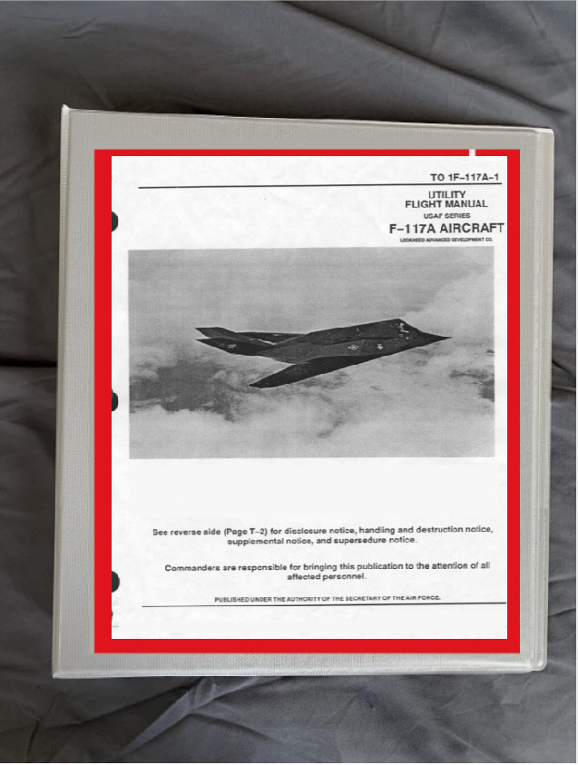f-117 nighthawk stealth aircraft Operating flight manual manual printed DCS