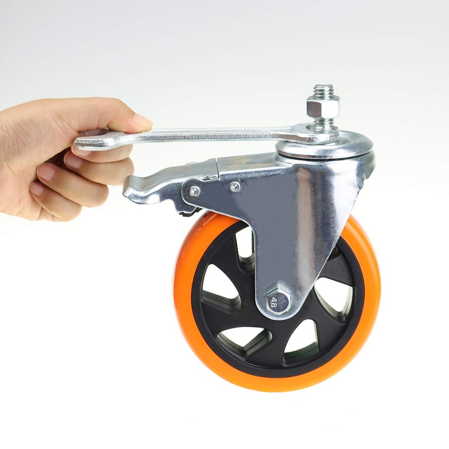 Stem Casters Heavy Duty Casters Swivel Threaded Stem Caster Wheels with 3/8"-...