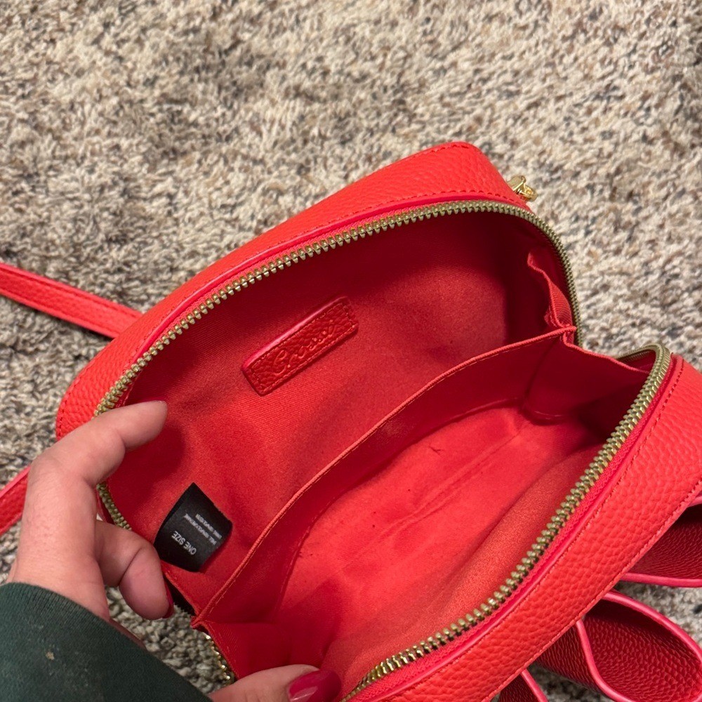Chic Red Bow Crossbody Bag
