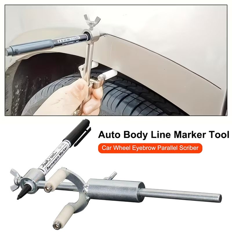 Automotive Dent Repair Wheel Arch Car Body Line Marking Tool Adjustable Range US