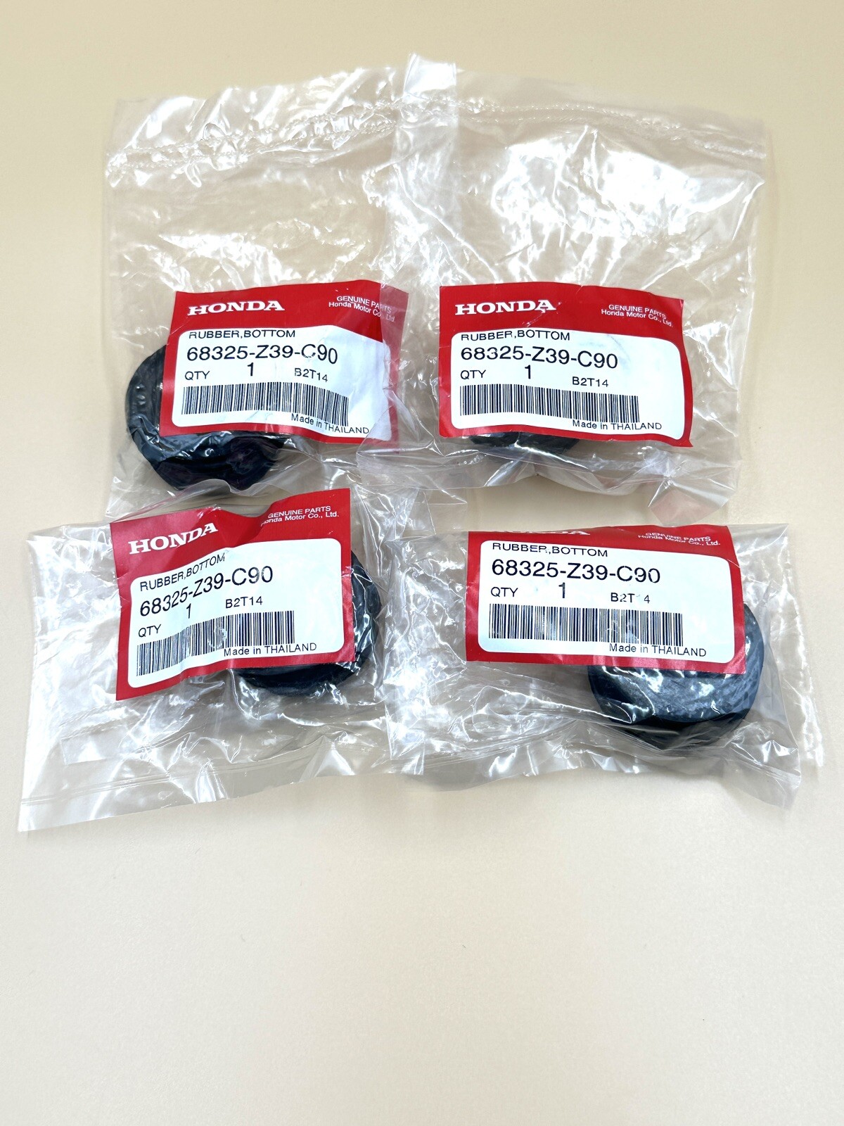 Lot of 4 New Genuine OEM Honda Generator Lower Foot Rubber for EU2000 and EU2200