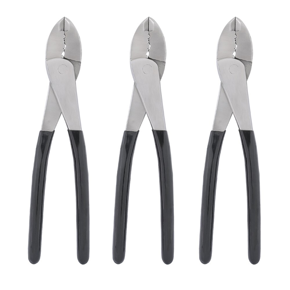 3 Pieces Crimping & Wire Cutting 8" Pliers Wire Terminals Butt Connector Crimper