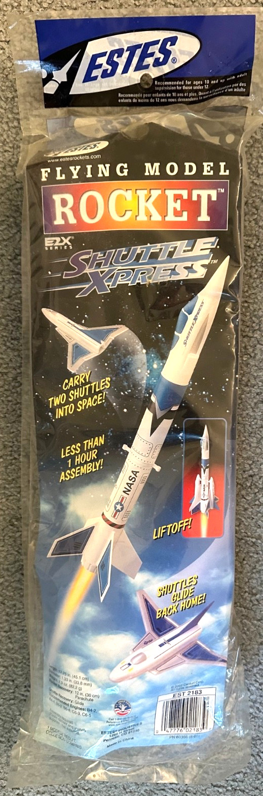 Estes Shuttle Express Flying Model Rocket #2183 New Sealed NASA