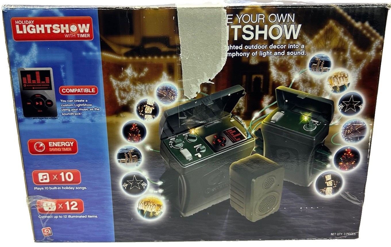 New GEMMY Christmas Holiday Lights Show Timer System Open Box