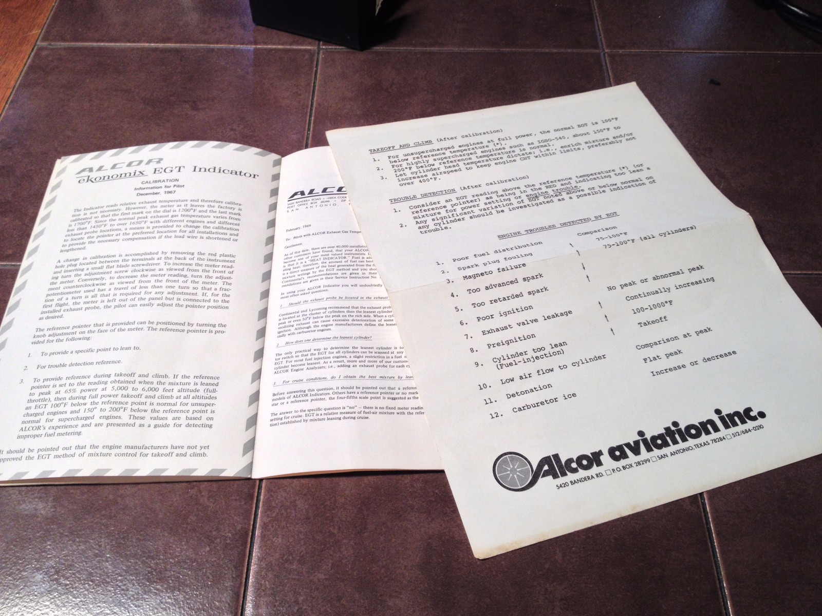 Alcor Ekonomix EGT Indicator Installation & Operating Manual