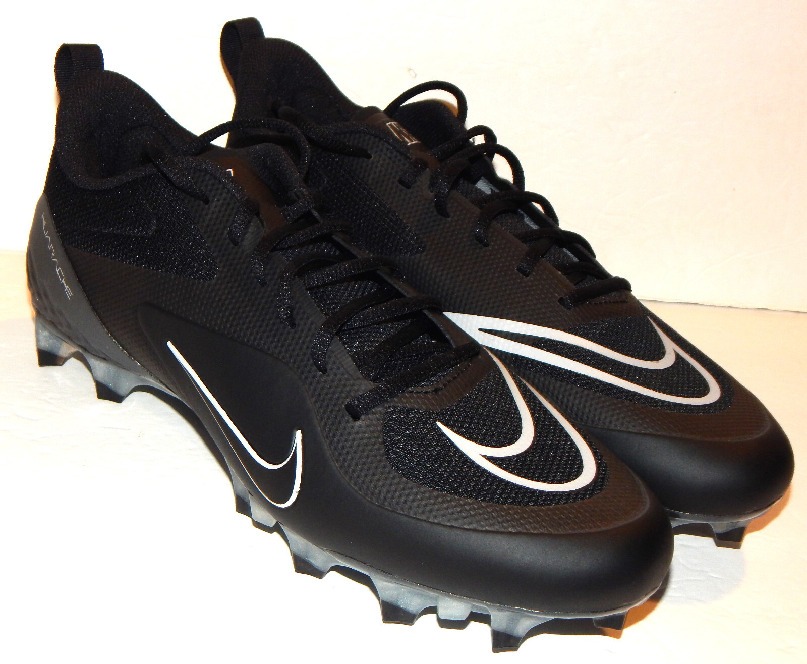 Nike Alpha Huarache 8 Pro Lacrosse Cleats CW4439-011 Mens Size 8 or 8.5 Black