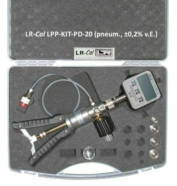 LR-Cal LPP PD-20 Digital Pneumatic Pressure Calibration Kit  ±0.2% Accuracy