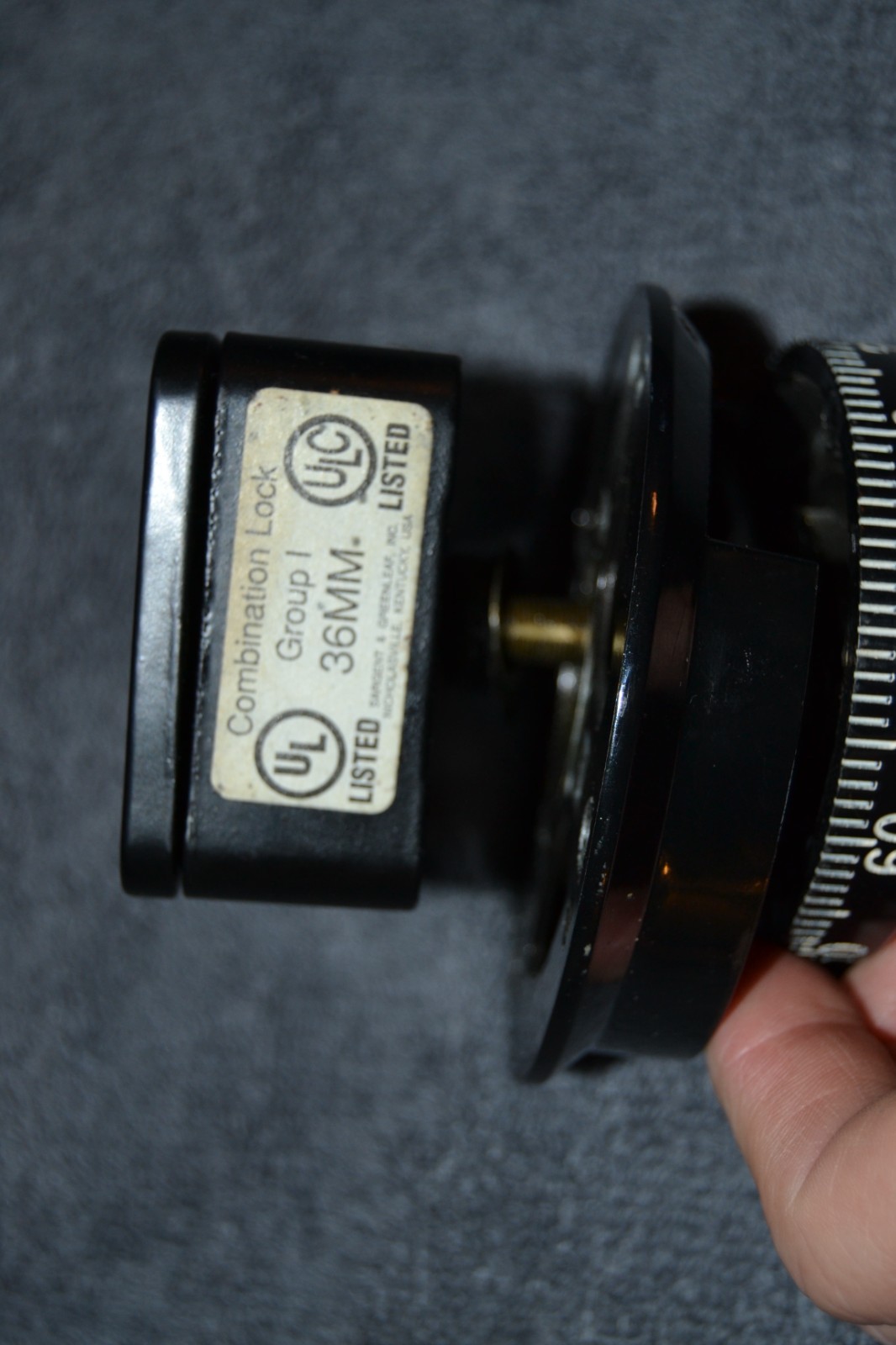 Sargent & Greenleaf 8500 Series Combination Lock & Dial  *Used *Combo Unknown