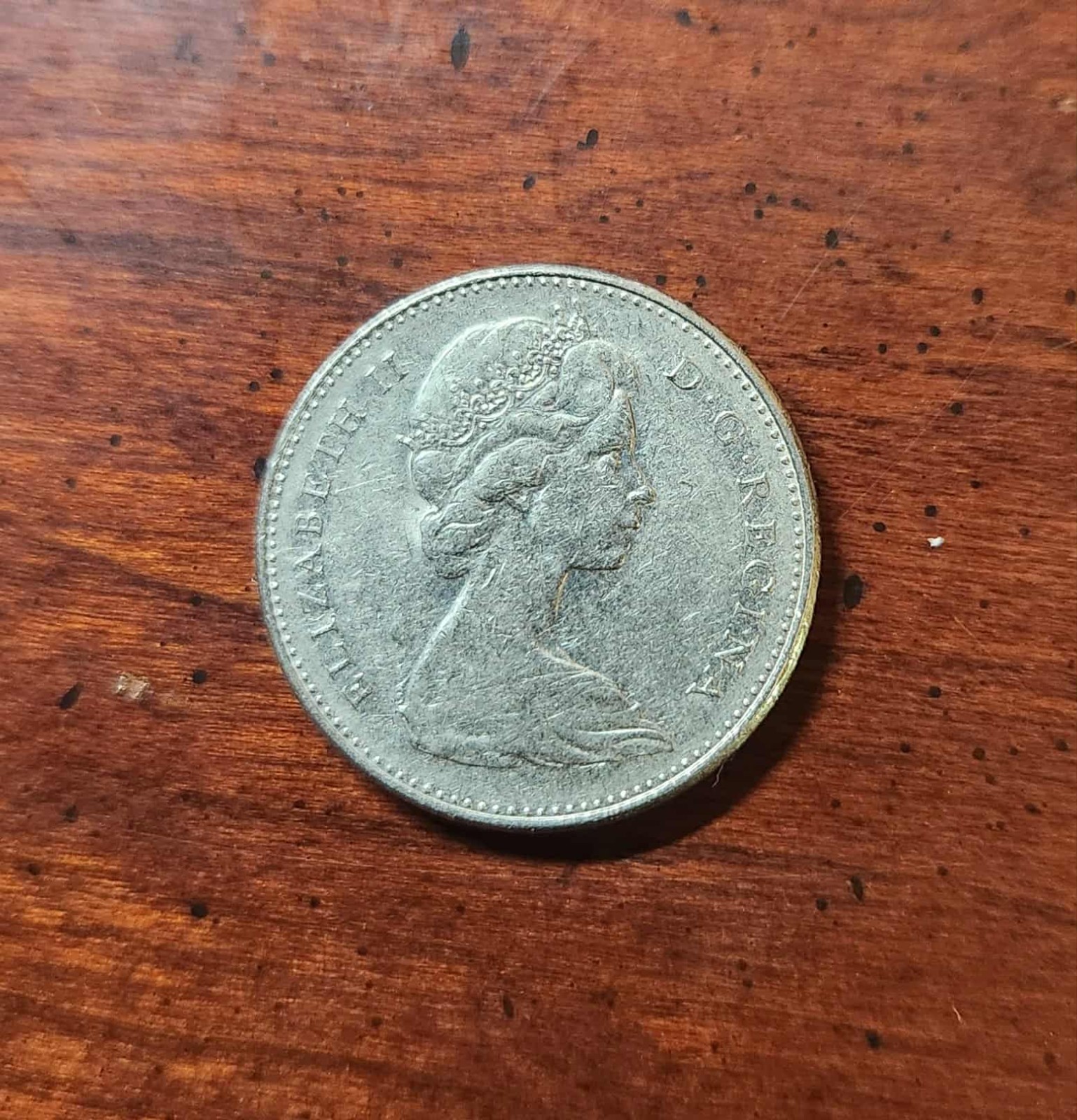 Canada 5 Cents Coin 1977 Queen Elizabeth II