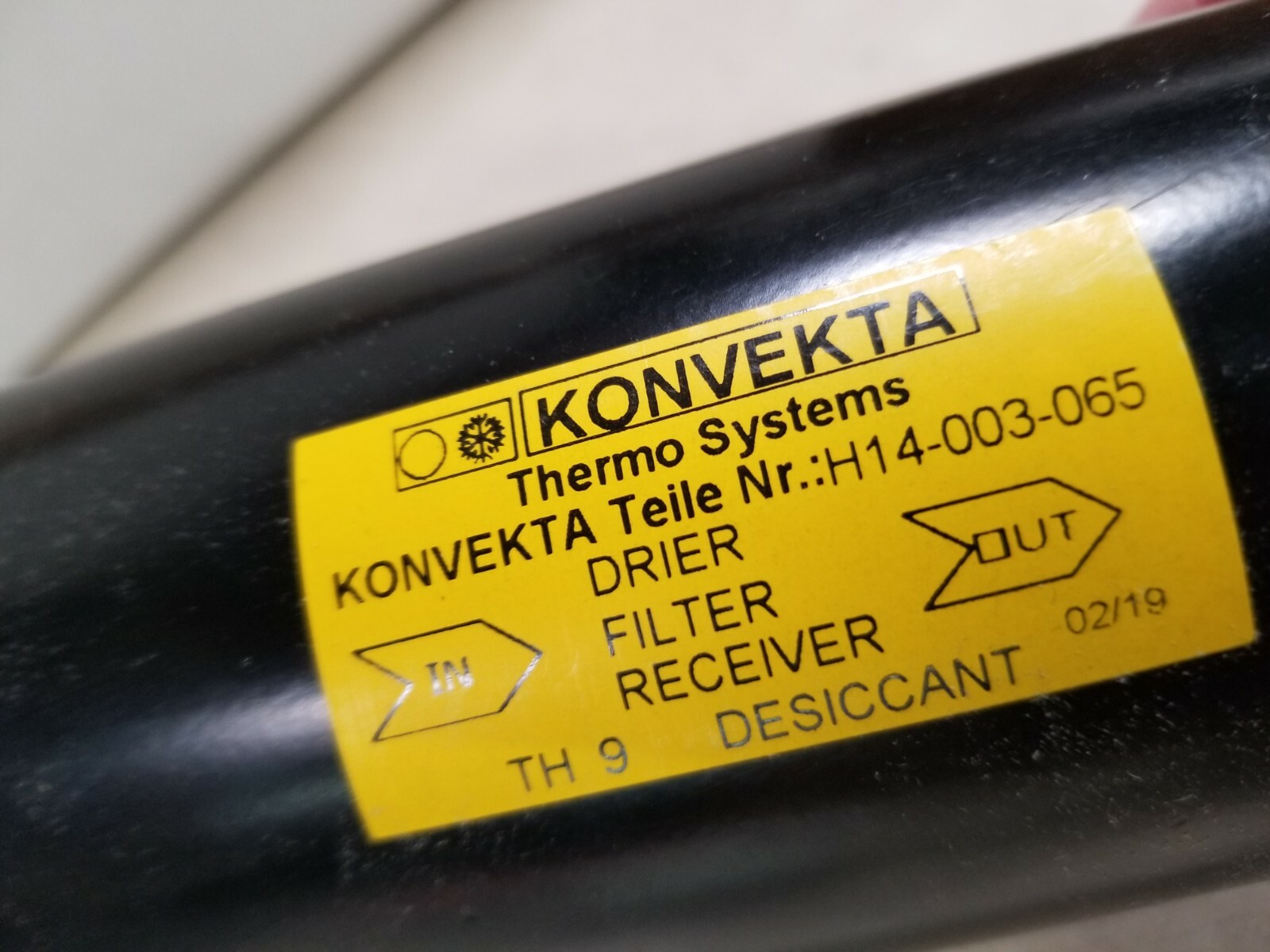 Konvekta Drier Filter Receiver H14-003-065