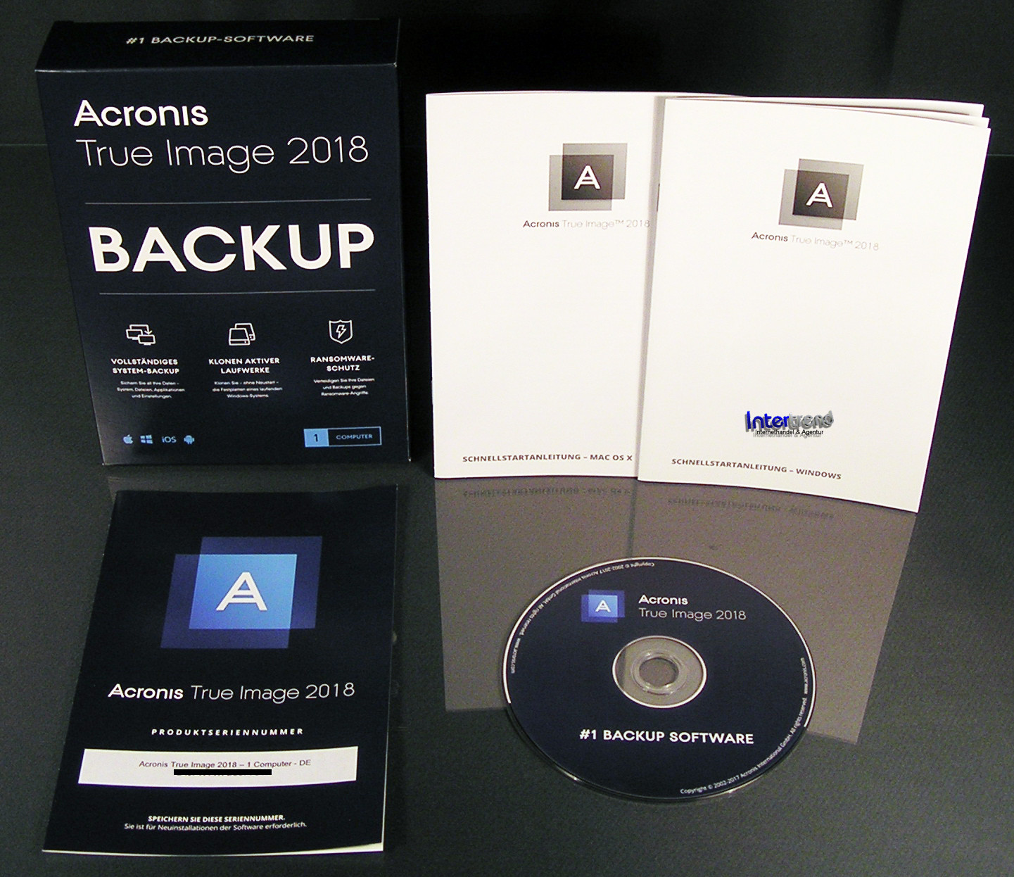 Acronis True Image 2018 Full Version 1 PC/Mac Box, CD + Universal Restore Original Packaging NEW
