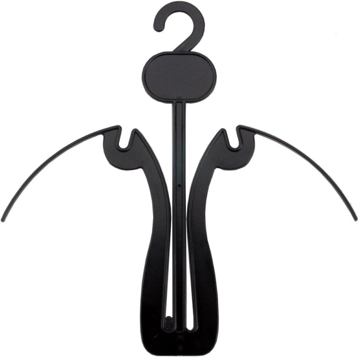 Plastic Sandal Hangers 7 1/4" Black Pack of 500)