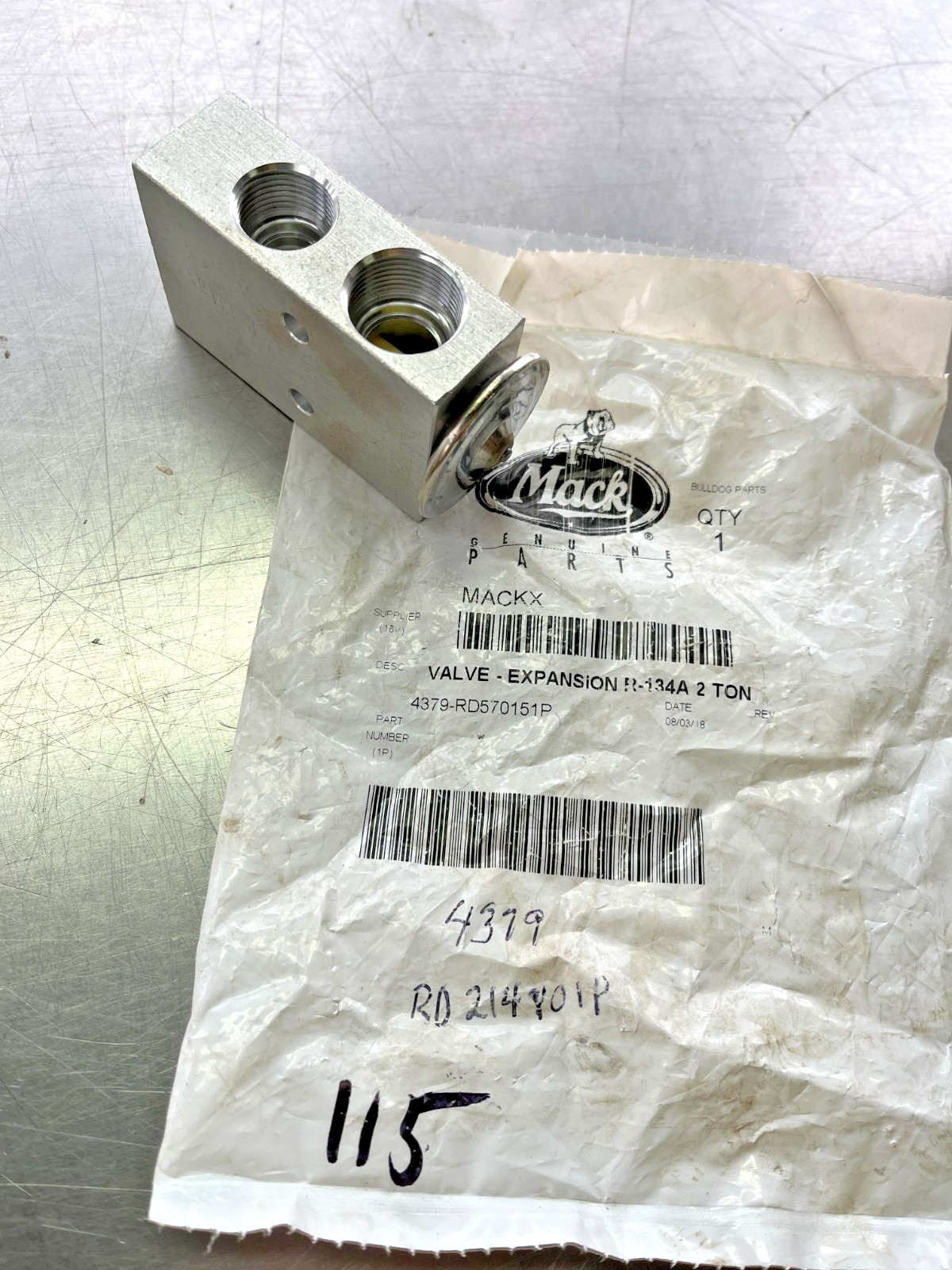 4379-RD570151P  OEM  MACK  Expansion VALVE  Bulldog  Volvo RD-5-7015-1