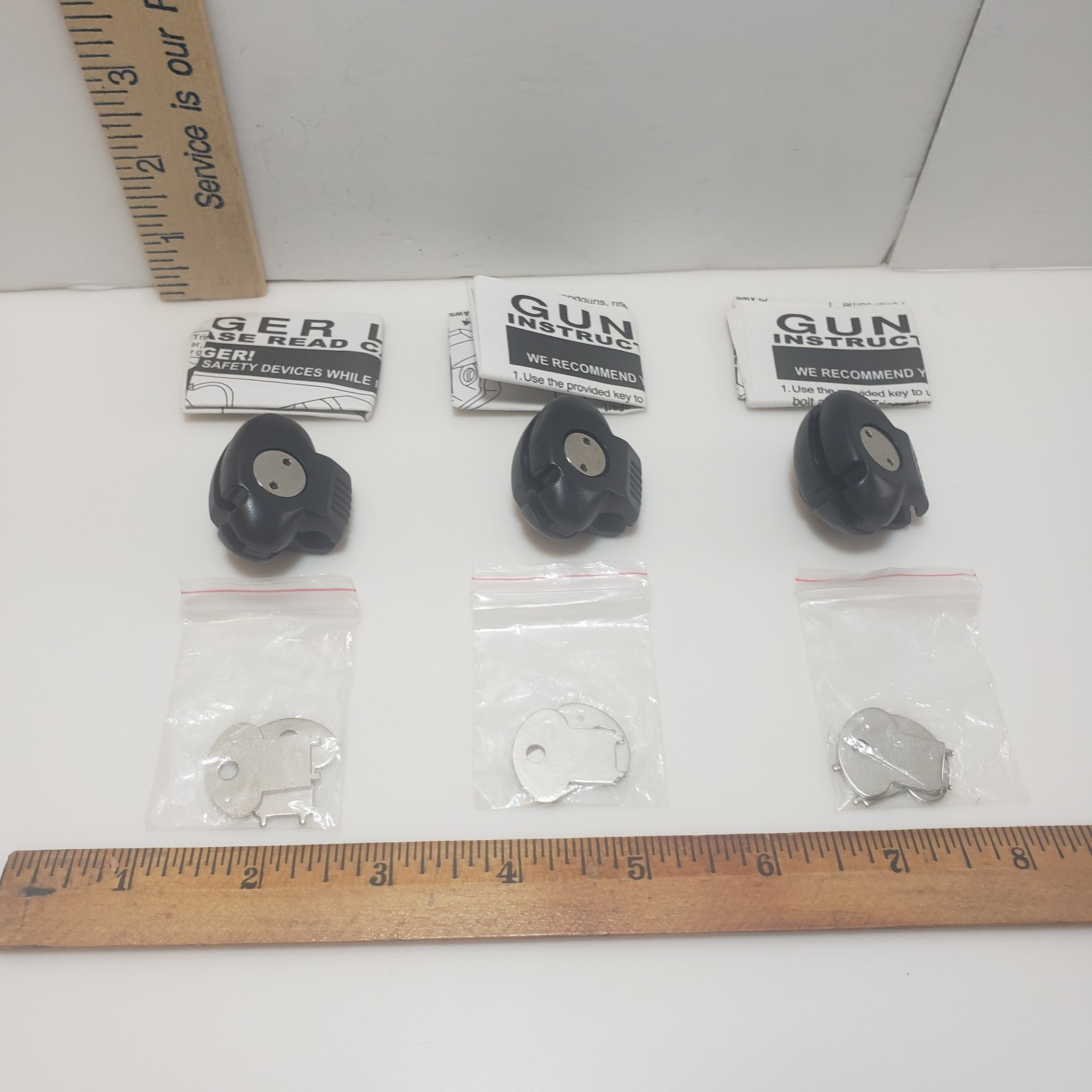 Gun Trigger Lock Lot DAC Technologies Handgun Rifle Shotgun New Old Stock Set 3