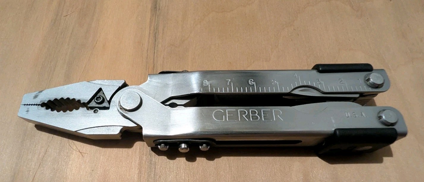 Gerber MP600 Bluntnose Custom Modded With Scissors & Chisel Added See Pictures