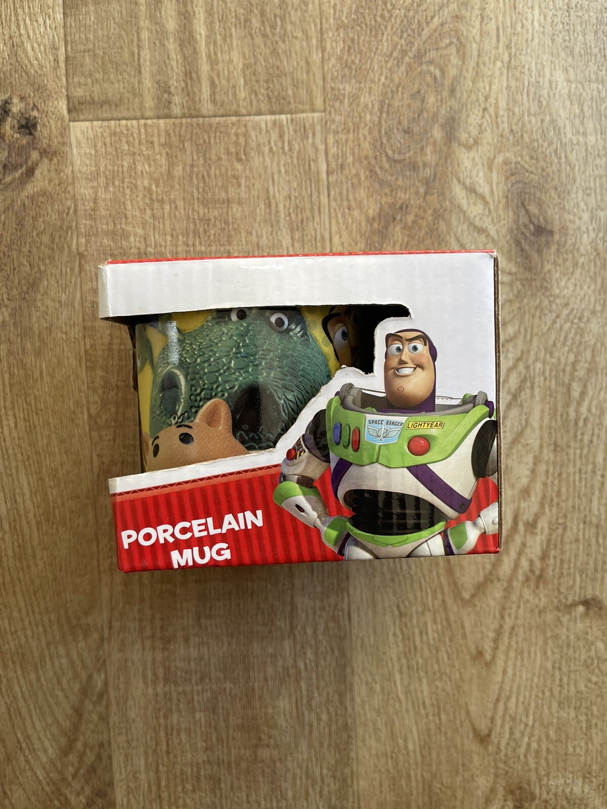 VINTAGE NEW AND BOXED TOY STORY PORCELAIN MUG - NEW WORLD TOYS - DISNEY / PIXAR