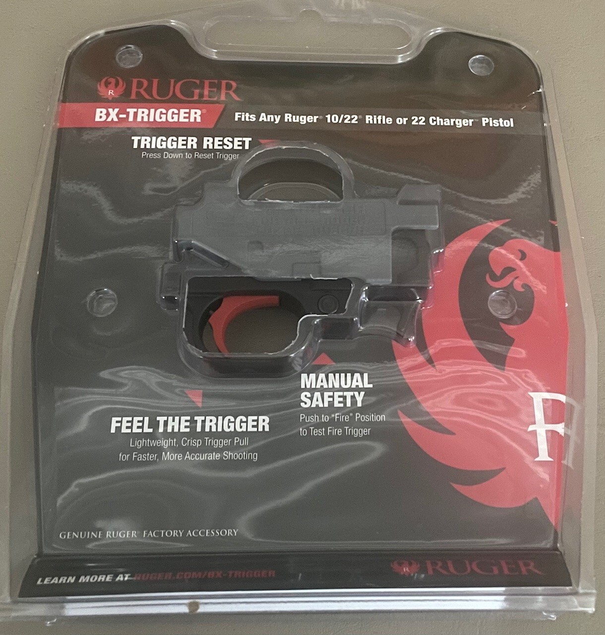 Ruger® BX®-Trigger Red 10/22®/Charger .22 LR 90631 Drop-In FAST FREE SHIPPING