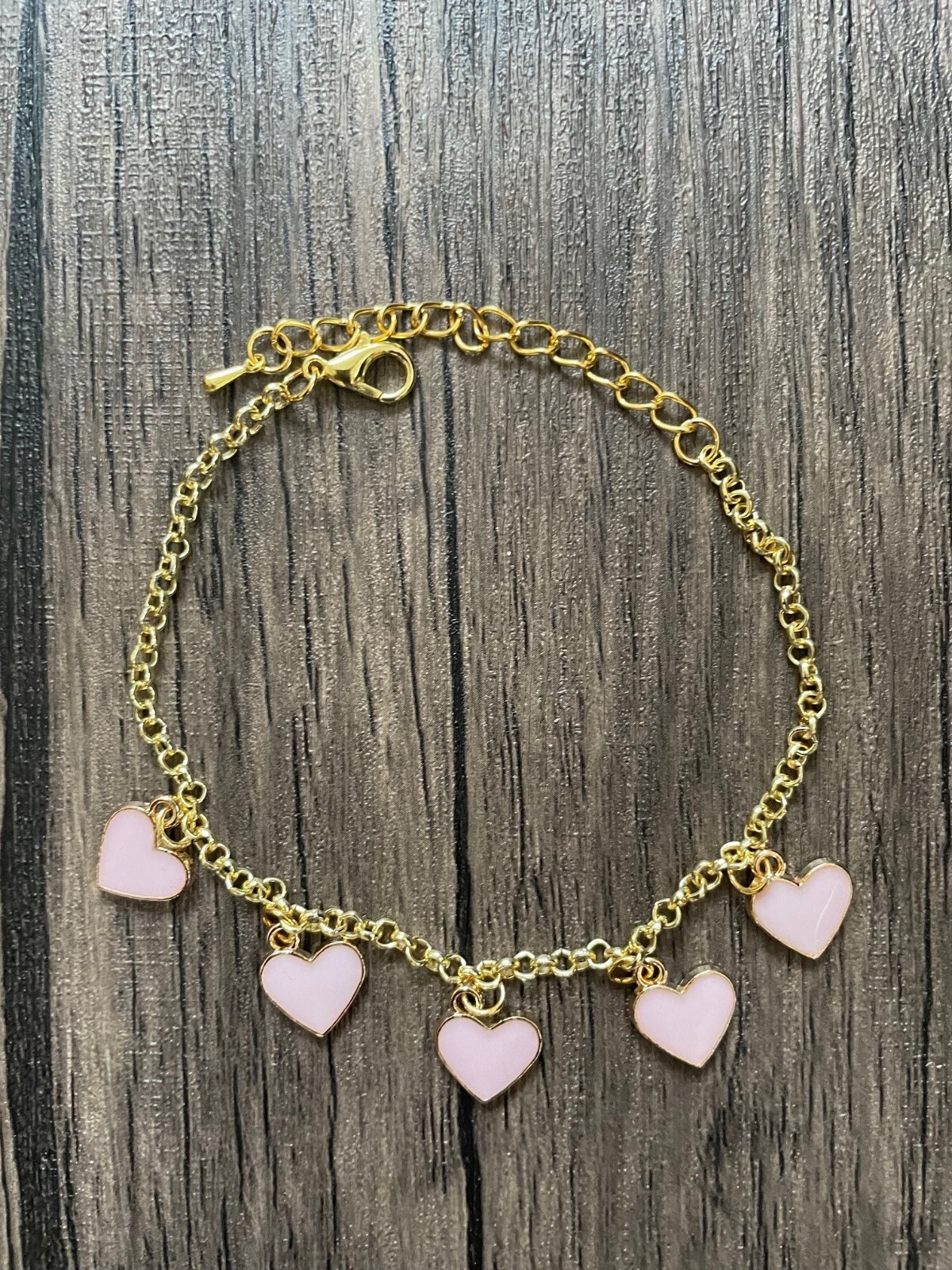 Handmade 4- Piece Love Charm Bracelet Set