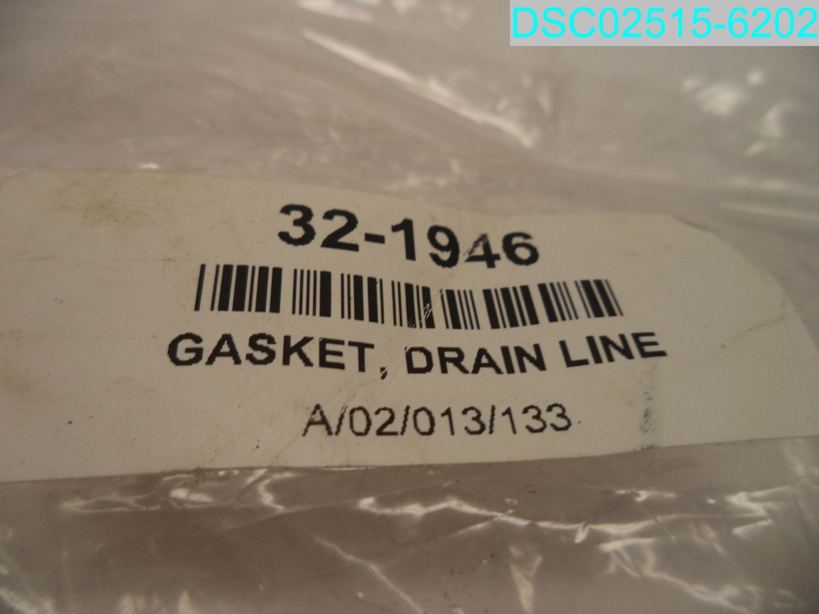 321946 Drain Line Gasket