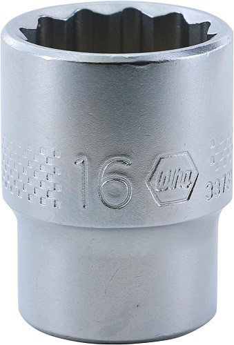 Wiha 33731 12 Point - 3/8 Inch Drive Socket - 16.0Mm