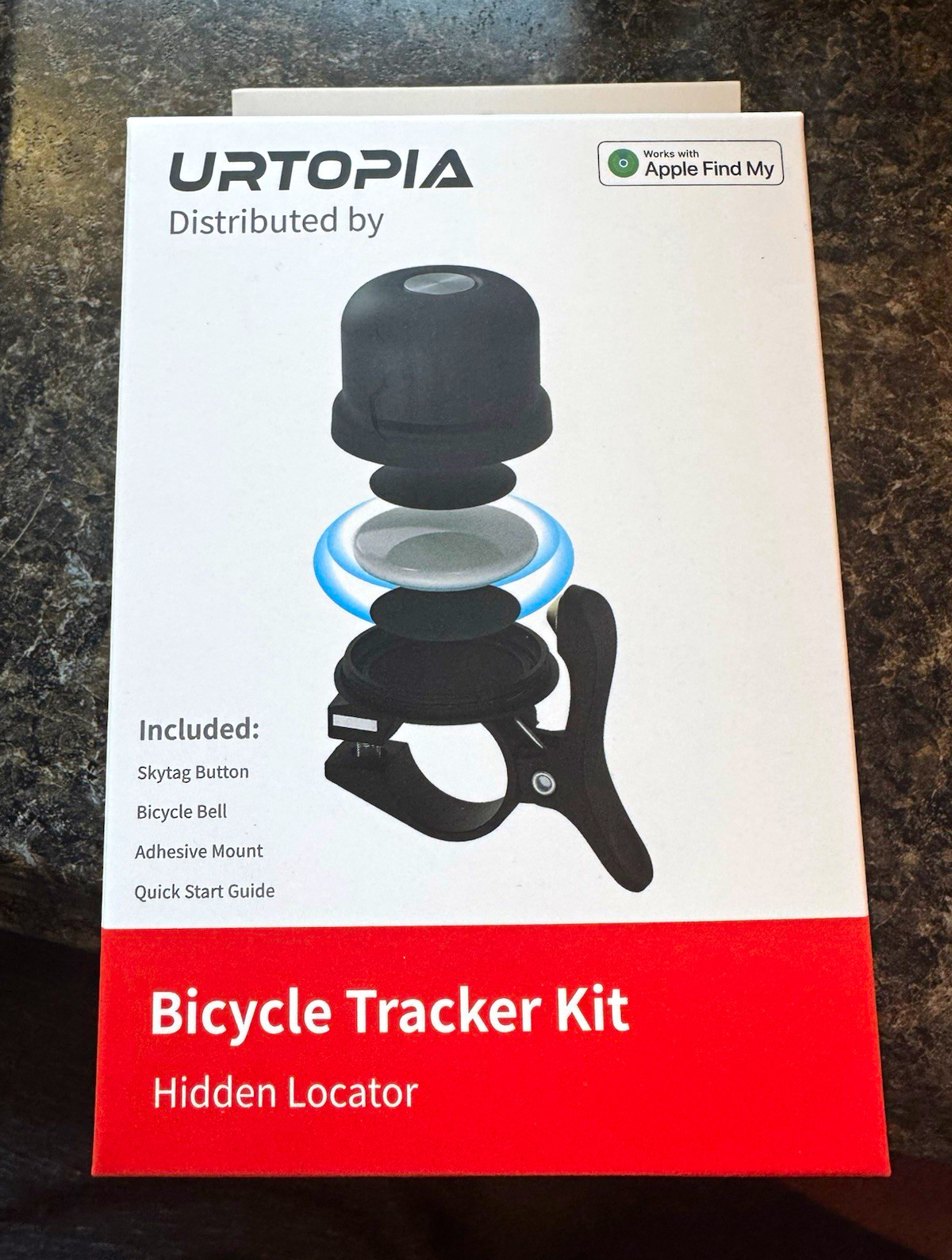 URTOPIA Bicycle Tracker Kit Anti-Theft Apple Find My Bluetooth ST-2307