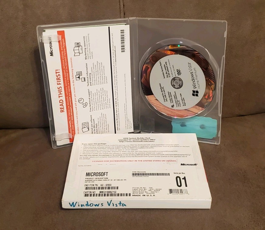 Microsoft Windows Vista 32-Bit Home Premium (OEM System Builder Pack)