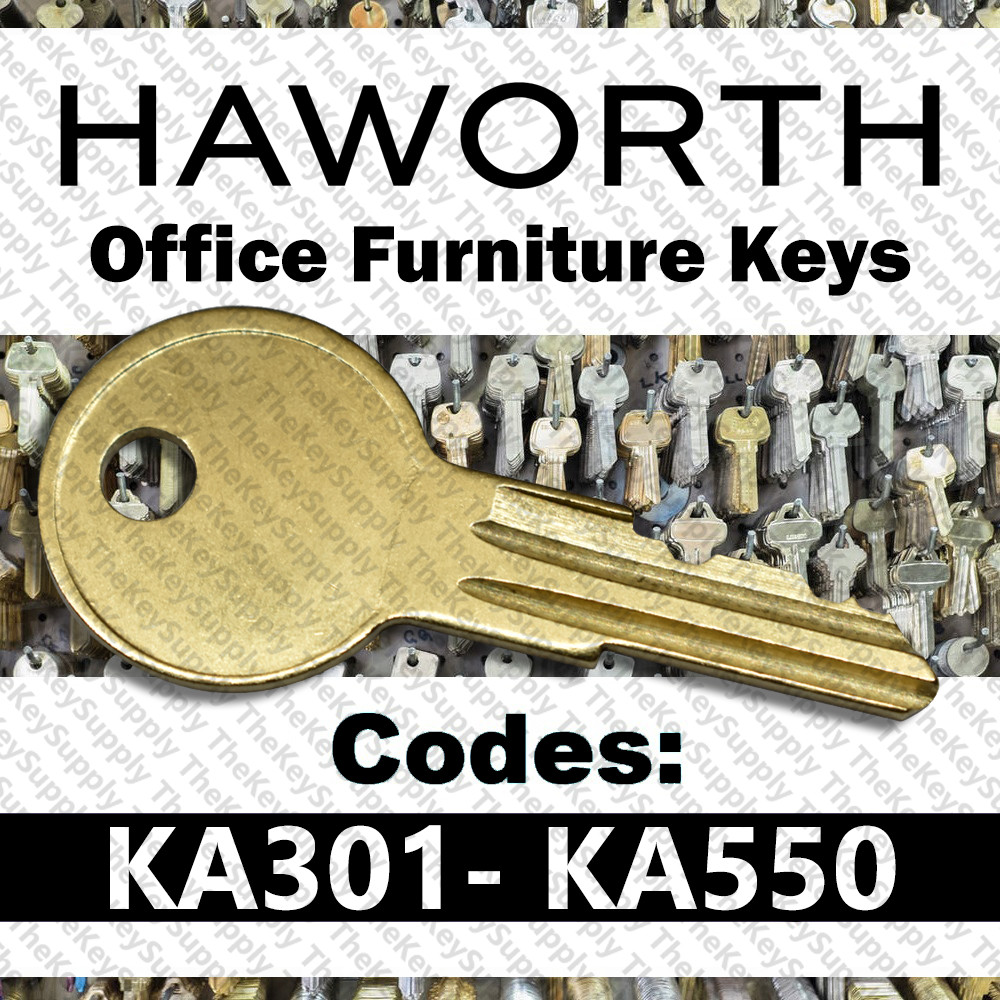 Haworth File Cabinet Key Cut to Your Code KA301 - KA550